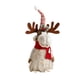 thumbnail image 1 of Figura de ciervo de peluche navideño para ventana | Decoración elegante para ambientes festivos | Reno de peluche suave para el hogar, la oficina y el dormitorio | Regalo navideño único | Decoración, 1 of 6