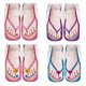 thumbnail image 1 of 4 pares de calcetines Flip Flop para mujer, divertidos calcetines cómodos para hombre, novedad, Crazy Casual, personalizado, corte bajo, equipo de tobillo, 1 of 5