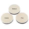 thumbnail image 4 of Uxcell Car Orbital Polisher Round Wool Felt Sponge Polishing Pad Hook  4pcs 4"x0.68", 4 of 6