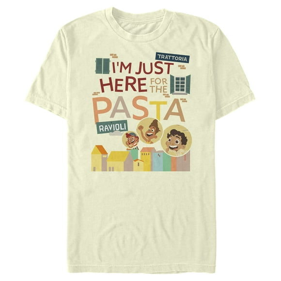 Men's Luca I'm Just Here for the Pasta  T-Shirt - Beige - Medium