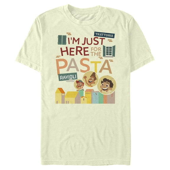 Men's Luca I'm Just Here for the Pasta Graphic Tee Beige Medium