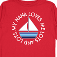 thumbnail image 4 of Inktastic My Nana Loves Me Sailboat Boys Boys Long Sleeve Toddler T-Shirt, 4 of 5