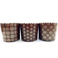 thumbnail image 3 of LOVARE Panettone Molde de papel est&aacute;ndar &ndash; 24 piezas, 9 cm x 9 cm &ndash; Moldes redondos de papel Panettone Panettone Panettone &ndash; Moldes para hornear pa QG group NA, 3 of 9