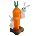 thumbnail image 1 of Easter Inflatables Bunny with Carrot Self Inflating with LED Lights Built-in for Yard Garden Holiday Decoration, 1 of 5