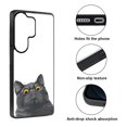 thumbnail image 2 of WIRESTER Shockproof Soft Rubber Cover Case for Samsung Galaxy S26 Ultra 6.9" 2026, Black Bombay Kitten Cat, 2 of 5