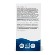Nordic Naturals D3+K2 - Orange - Vitamin D3 (50 mcg) & Vitamin K (90 mcg), 60 Ct