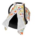 thumbnail image 2 of Naloa Insects In Plants Baby Car Seat Cover, Breathable Baby Carrier Cover, Multiuse Baby Carrier Cover & Nursing Breastfeeding Cover, 2 of 5