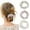 MIX COLOR-3PCS, variant on Pearl Scrunchies for Women, Bead Hair Ties for Thin Hair Bridal Hair Scrunchies, Stretchable Hair Elastics Pearl Hair Accessories for Women Girls