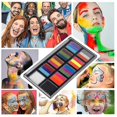 thumbnail image 1 of Football Fan 10 Colour Water Based Face Painting Kit Match Carnival Party Supplies, 1 of 2
