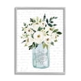 thumbnail image 4 of Stupell Industries White Blooms Flower Bouquet Classic Jar Script Graphic Art Gray Framed Art Print Wall Art, Design by Lettered and Lined, 4 of 5