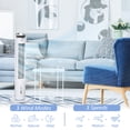 thumbnail image 5 of 3‑In‑1 Evaporative Air Cooler Portable Ice Cooling Swamp Cooler Fan 52° Oscillation 3 Speeds 8H Timer Remote Control 0.5 Gallon Water Tank for Home Office White, 5 of 10