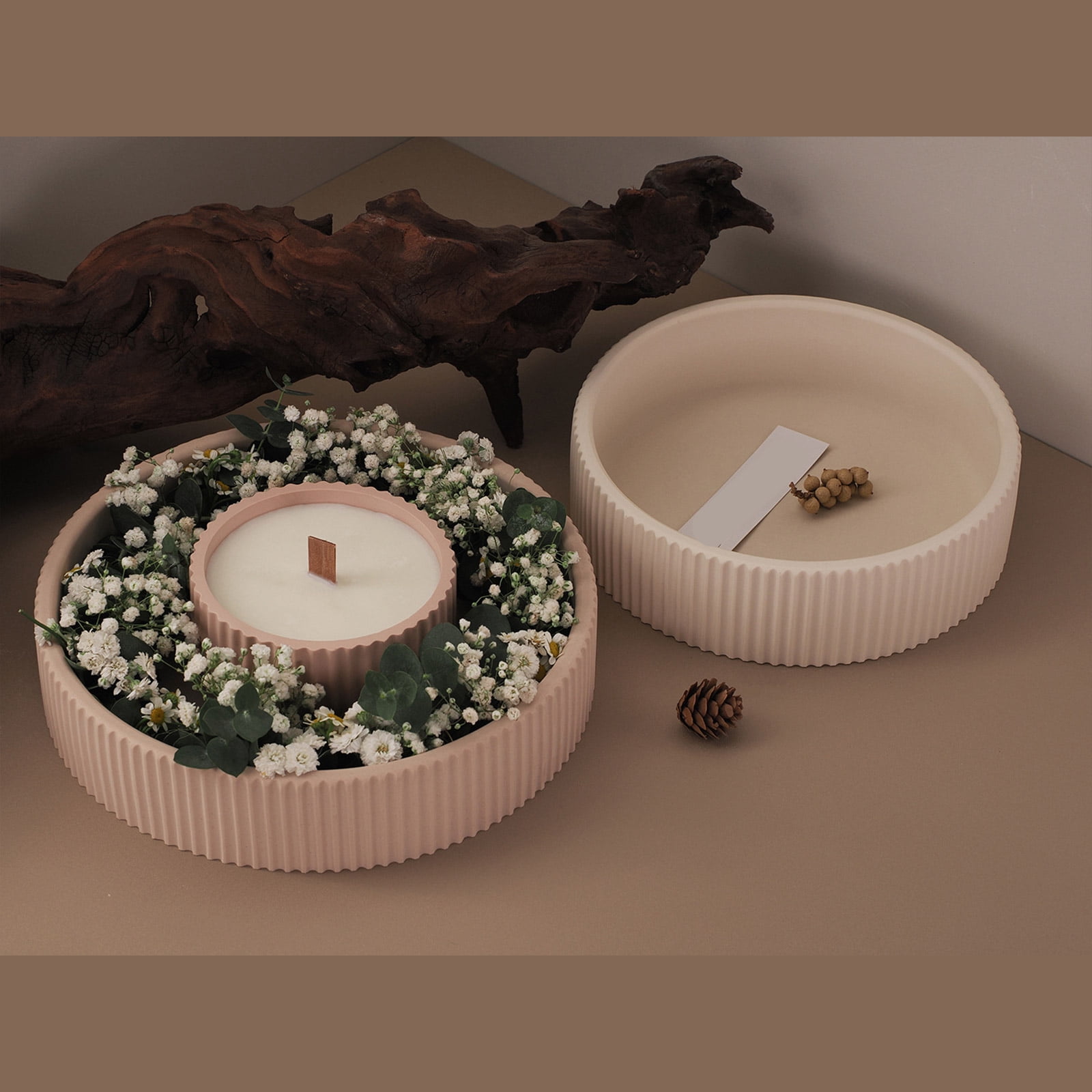 BELOWSYALER Unique Silicone Molds Silicone Crafting Moulds Silicone Candle Cup Molds Jewelry Tray Moulds Suitable for Jewelry Tray