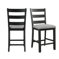 Picket House Furnishings Kona Counter Height Side Chair Set in Black