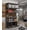 Black+Wood Board, variant on AISWORD 5-Tier Heavy Duty Garage Shelving Unit,2000 lbs Capacity Adjustable Metal Storage Rack,Free-Standing Utility Shelves for Warehouse,Home,Basement,12"D x 28"W x 60"H