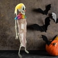 thumbnail image 2 of Small Halloween Skeleton Statues Perfect For Scary Party Decorations And DIY Outdoor House House Props, 2 of 9
