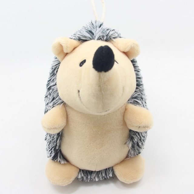 Juguete para perros Hedgehogz, peluche chirriante y masticable, juguete de peluche duradero y esponjoso para mascotas increíbles o perros pequeños, medianos y grandes