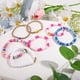 thumbnail image 2 of Juego de 7 pulseras de surfista coloridas con sonrisa feliz y mal de ojo, con cuentas de arcilla elástica apilables, disco bohemio estético, joyería de playa de verano para mujeres y niñas, 2 of 5