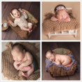 thumbnail image 3 of Newborn Photography Baby Posing Layer Props Basket Filler Stuffer Blanket Photoshoot HandKint Photo Wool Wrap, 3 of 5