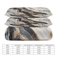 thumbnail image 2 of 3 Pcs Soft Bedding Set, Includes 1 Duvet Cover with Zipper And 2 Pillow Shams,Marble Texture Full(79"×90"), 2 of 8