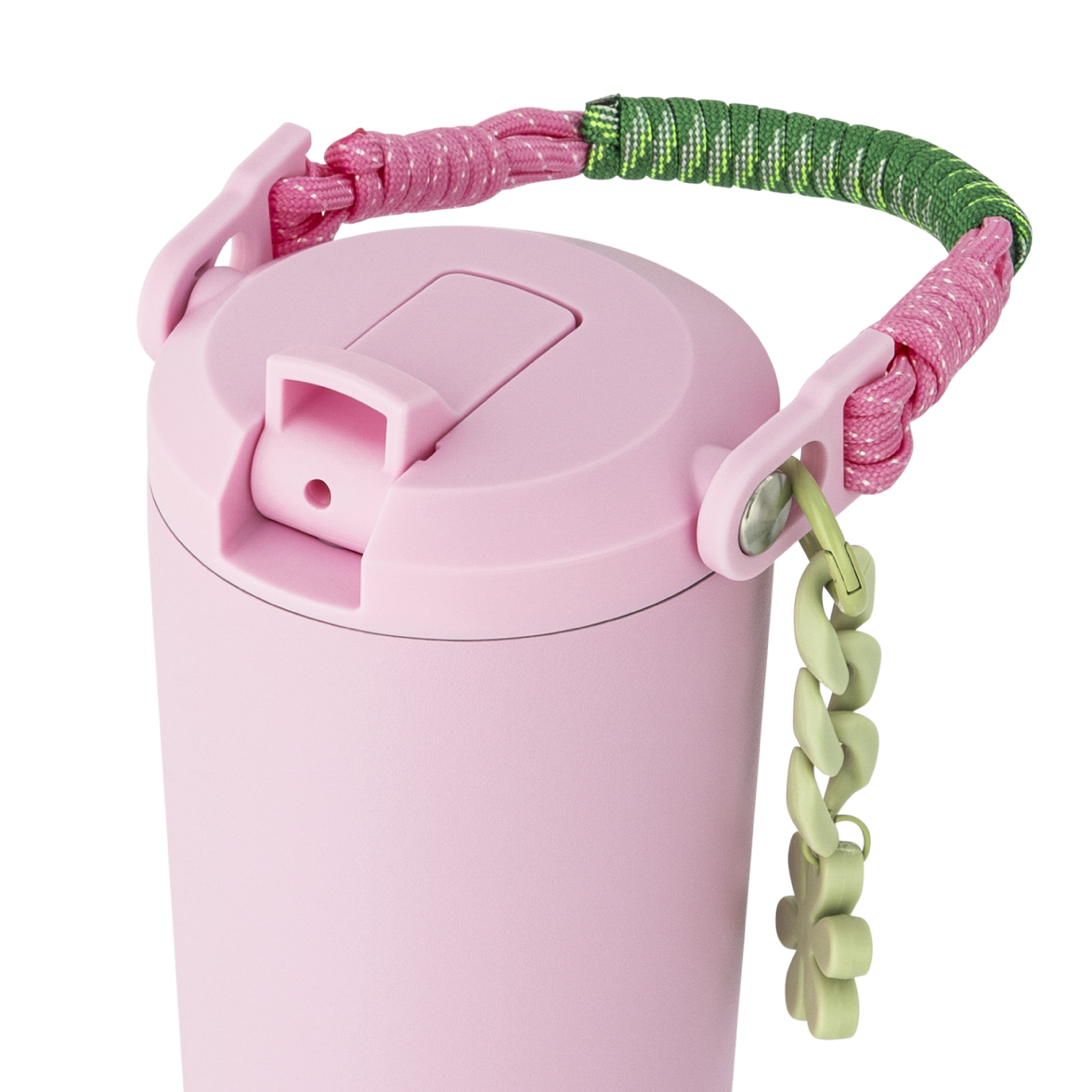 TAL 24oz Stainless Steel Hudson with Paracord Handle with Charm, Pink