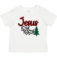 thumbnail image 3 of Inktastic Christmas Jesus is the Reason with Green Plaid Tree Boys or Girls Baby T-Shirt, 3 of 5