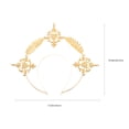 thumbnail image 5 of KAKOWELY 1 diadema decorativa estilo retro para niña, tocado de moda dorado, 5 of 5