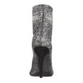 thumbnail image 3 of INC Womens Silver Stretchy Metallic Rhinestone Embellished Rielee Almond Toe Stiletto Slip On Booties 6.5 M, 3 of 4