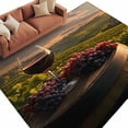thumbnail image 2 of 6'x9' Area Rugs, Country Indoor Outdoor Area Rug for Living Room Bedroom, Grapes Casks Wine Farmhouse Washable Bathroom Rugs Kitchen Floor Carpet Mats Home Decor Aesthetic, 2 of 8