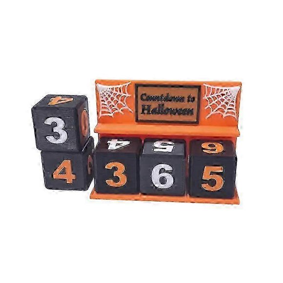 2025 Countdown To Halloween Counter Halloween Countdown Calendar Movable Numeral Blocks Ornaments 3D Printed Halloween Decorations