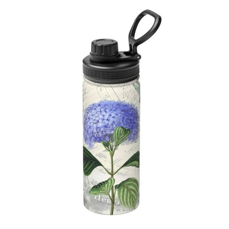 

Ocsxa Vintage Flower Print 18oz Stainless Steel Water Bottle Unisex Water Bottle Insulated Sports Water Cup Flask for Cold Water Drinks/Sports/Travel/Car/School