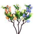 thumbnail image 3 of YellowEaster Decoración Huevos Árbol Ramas de plantas artificiales Huevos de pájaros pintados Ramos esquí esquí Gafas de esquí, 3 of 5