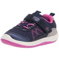 thumbnail image 2 of Stride Rite Fille Carson Chaussure de Course Athlétique, Marine/rose, 3 Bébé, 2 of 4