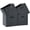 Graphite Gray, variant on Storage Cube Bins | 7.7 oz/yd² Fabric Cubby Organizer Baskets for Shelf, Closet, Cabinet, Wardrobe | KALLAX Shelving Unit Insert Drawer | 4 Pack, Pink & White, 13x15x13 Inch