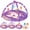 Purple, variant on Wonderstone 2 in 1 Baby Play Gym with Round Ocean Water Mat, Infant Activity Playmat with Light & Music, Tummy Time Play Gym for Newborn 0-12 Months, Pink