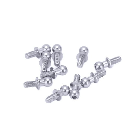 

Octpeak Ball Head Screw Link Rod for TT01 Metal Ball Head Screw Link Rod for TT01 10pcs Metal Ball Head Screw Link Rod End for TT01 TT02 RC Car