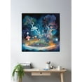 thumbnail image 2 of Fantasy Forest Scene Poster Wall Art, Modern Wall Decor, 16x16 UNFRAMED, 2 of 3