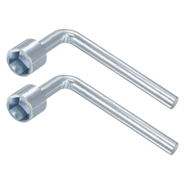 Unique Bargains Clé à Douille Hexagonale Ouverte Inclinée en L de 13 mm, Embout Simple, Lot de 2