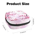 thumbnail image 2 of Sanitary Napkin Storage Bag, Watercolor Pink Cherry Blossoms Japanese Pattern Portable Menstrual Pad Bag for Teen Girls Store Panty Liners Tampons Sanitary Pads for Women Ladies, 2 of 6
