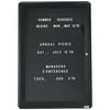 Aarco Products RAD3624BU 1-Door Design Enclosed Letter Board - Graphite