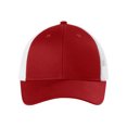 thumbnail image 1 of Top Headwear Low-Profile Snapback Trucker Cap - Flame Red/White, 1 of 2