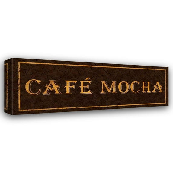 Catherine Jones 32x14 Gallery Wrapped Canvas Wall Art Titled - Cafe Mocha