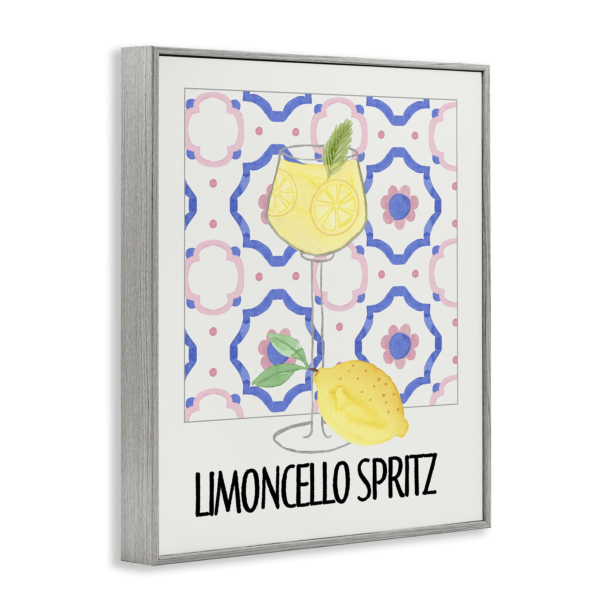 Stupell Industries Italy Spritz on My Mind Gray Framed Giclee Art, design by Nina Jacobs