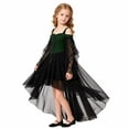 thumbnail image 6 of Halloween Girl's Witch Dress Cosplay Fall Y2K Off Shoulder Lace Up Mesh A Line Party Birthday Prom Short Dresses for Halloween Cosplay, 6 of 8