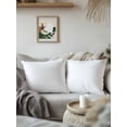 thumbnail image 3 of 1 Pack Outdoor Throw Pillow, White Waterproof Pillow with Insert Included, Modern Simple White Backdrop Decorative Accent Cushion Sofa Pillows for Patio Porch, 16 x 16 In, 3 of 8