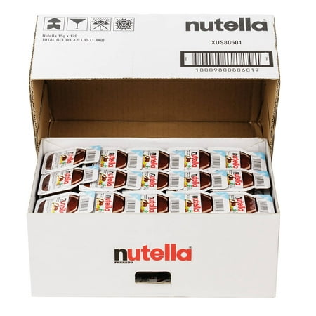 Nutella Chocolate Hazelnut Spread, Single Serve Mini Cups.52 oz. each, 120