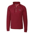 thumbnail image 2 of Men's Cutter & Buck  Red Kansas City Chiefs Helmet Mainsail Sweater-Knit Half-Zip Pullover Jacket, 2 of 3