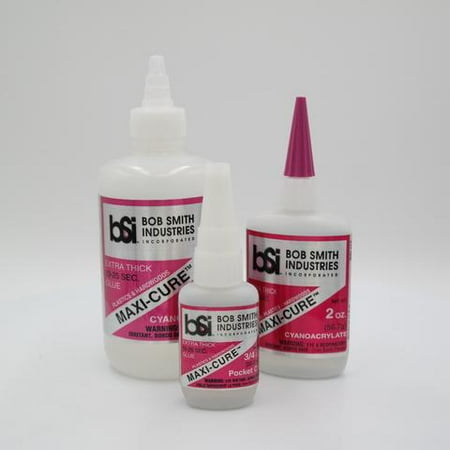 Cure Glue - Bob Smith Ind CA Glue Maxi-Cure Extra Thick -3/4 ounce
