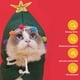 thumbnail image 5 of Disfraz de Navidad para perros - Capa con estrella para cachorros - Ropa para fiestas de cosplay para gatos y perros pequeños y medianos Verde M, 5 of 6
