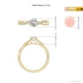 thumbnail image 6 of ANGARA Natural Solitaire Diamond Engagement Ring in 14K Yellow Gold for Women (Size-5.2mm| Color-I-J| Clarity-I1-I2) | April Birthstone, Anniversary, Jewelry Gift for Women | Natural Diamond Ring, 6 of 11