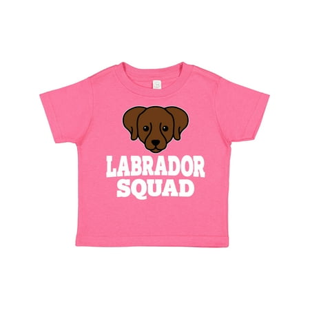 

Inktastic Dog Chocolate Labrador Squad Gift Toddler Boy or Toddler Girl T-Shirt